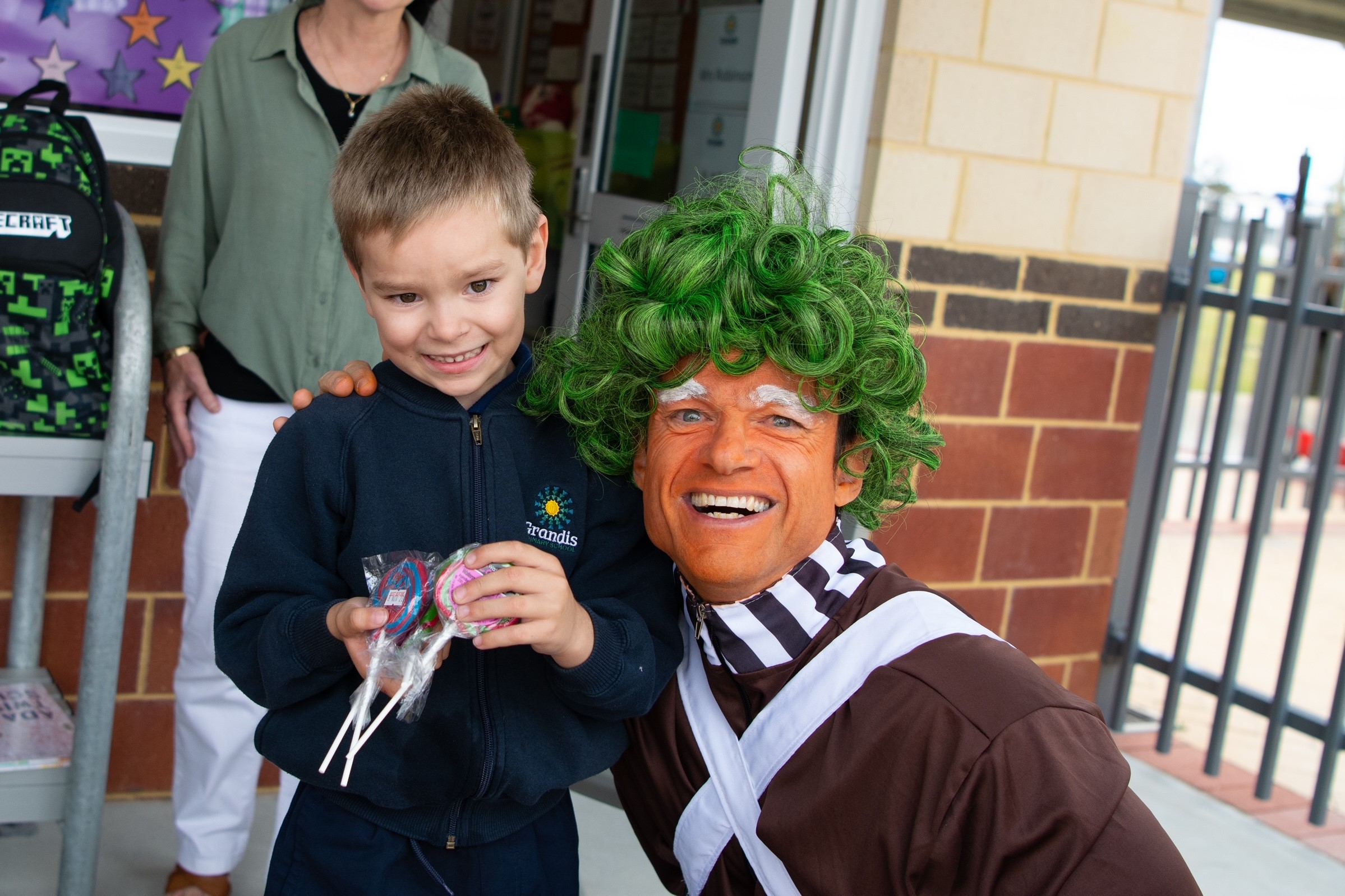 Photo of school boy with oompa loompa