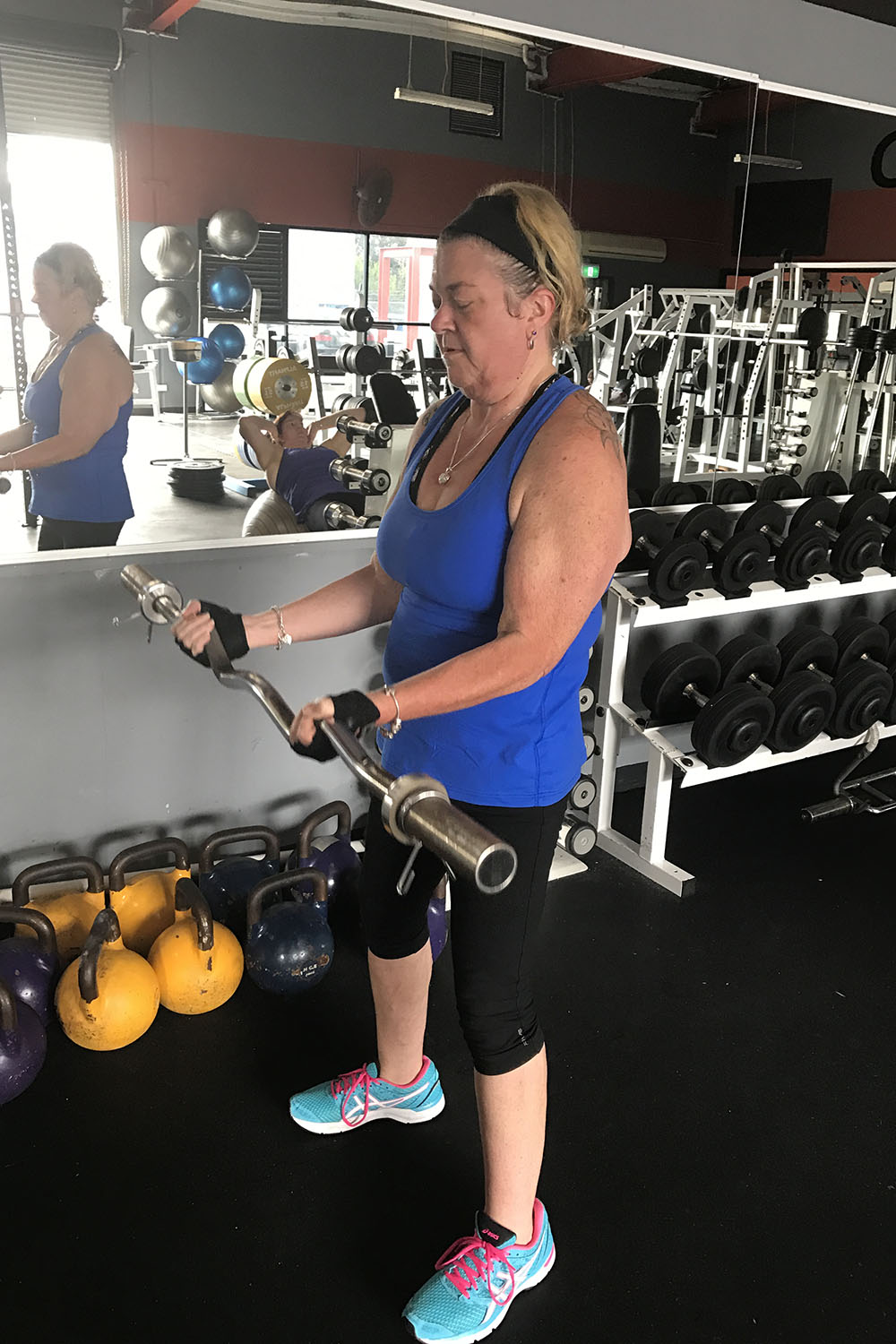 at gym