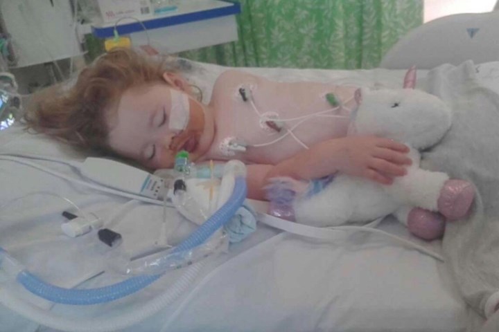But the little girl is now fighting for life after being diagnosed with aggressive cancer