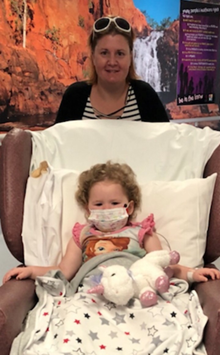 A scan revealed seven tumours on Chloe's brain