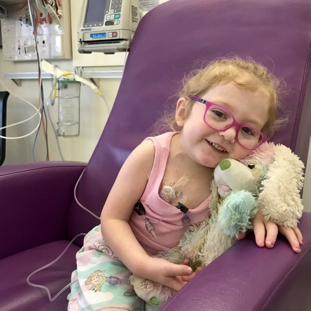 Ivy Brown has Vimizim infusions